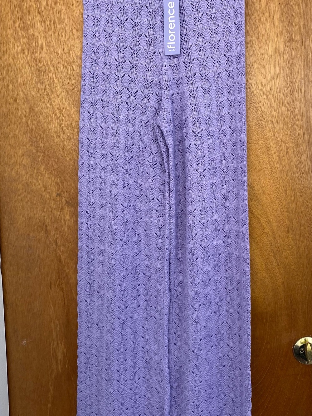 Florence Kids Lavender Knit Wide-Leg Leggings